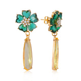 Green Flowers Crystal