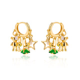 Multicharms Gold Earrings