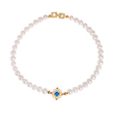 Pulse Symbol Chain Choker Rhodium