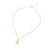Teddy Cubic Zirconia Pedant Necklace Gold