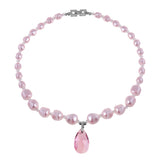 Pink Swarovski Necklace and Swarovski Pink Crystal