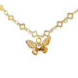 Butterfly Necklace Gold