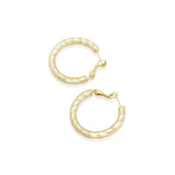 Hoops Earrings Geometry Gold Plated