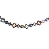 Hematite Necklace Rhodium