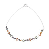 Hematite Necklace Rhodium