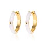 Hoops Mother of Pearl Gold