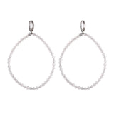 Hoops White Swarovski Earrings
