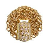 Cocktail Multichain Bracelet Gold