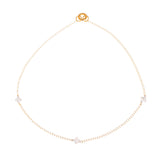 Lucky Clover Gold Mother of Pearl Necklace