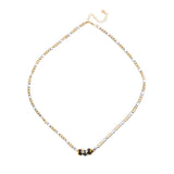 Bicolor Chain Necklace with Pendant