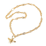 Fly Symbol Chain Necklace Gold