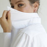 Heart Cubic Zirconia Red Enamel Earrings