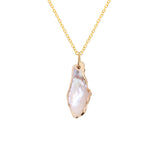 Baroque Pearl Necklace Gold