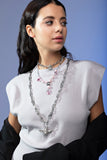 Fly Symbol Chain Necklace Rhodium