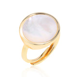 Mother of Pearls Ring Gold