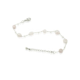Bracelet Pink Quartz and Pearls