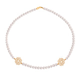 Pearls Square Gold Necklace