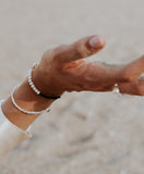 Pearl and Black Agate Bracelet