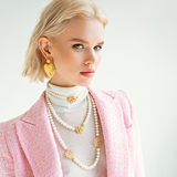 Pearls Camelia Gold Choker