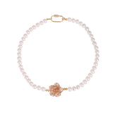 Pearls Camelia Gold Necklace