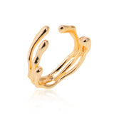 Ring with Drops Gold