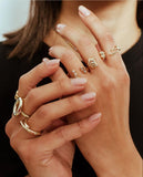 Ring with cubic Zirconia Gold