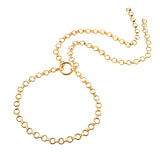 Round Chain Gold Belt Necklace