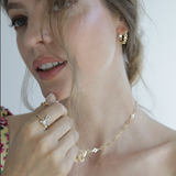 Mini Hearts Hoops Earrings Gold