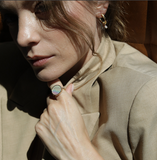 Mother of Pearls Ring Gold