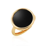 Signet ring with acrylic Gold