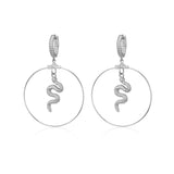 Snakes Hoops Silver