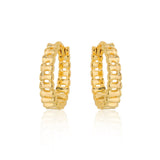 Square Weave Earrings Gold