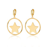 Star Hoops Gold