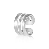 Triple Stripe Cuff Silver