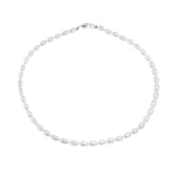 Unisex Necklace made of White Pearls
