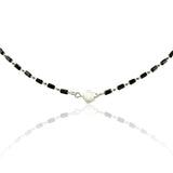 Black Agate Choker with Rose Symbol