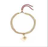 Lilly Gold Red Necklace