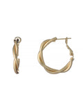 Hoops Twisted Gold