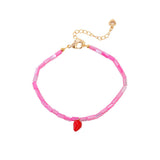 Bracelet with Strawberry pendant Gold